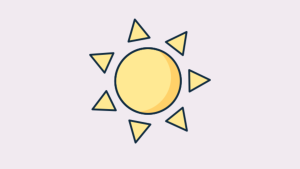 Sun clipart illustration